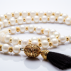 Muslim prayer beads tasbih, subha, misbaha natural gemstone 99 pearls