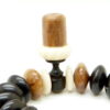 Unique Tasbih made of ebony, kuka and vegetal ivory 12mm - Image 3